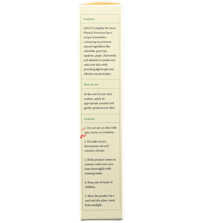 Buy AXIS-Y Complete No-Stress Physical Sunscreen SPF50 in Al AIn - FKN Beautiful