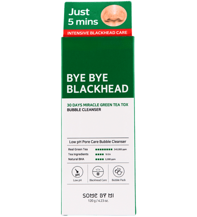 Buy Some By Mi Bye Bye Blackhead 30 Days Miracle Green Tea Tox Bubble Cleanser in UAE - FKN Beautiful